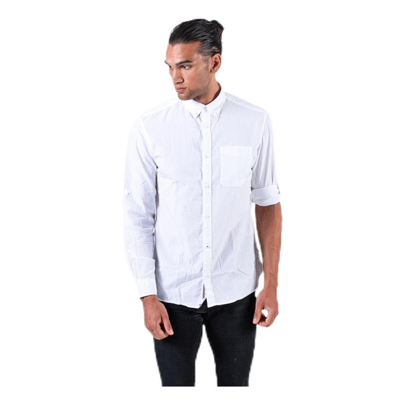Lukas Poplin Shirt L/S White