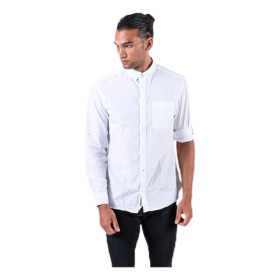 Lukas Poplin Shirt L/S White