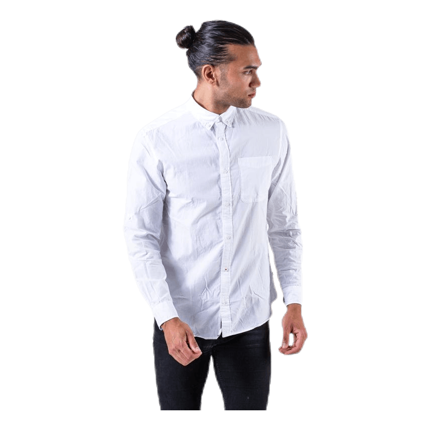Lukas Poplin Shirt L/S White