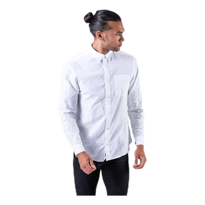 Lukas Poplin Shirt L/S White