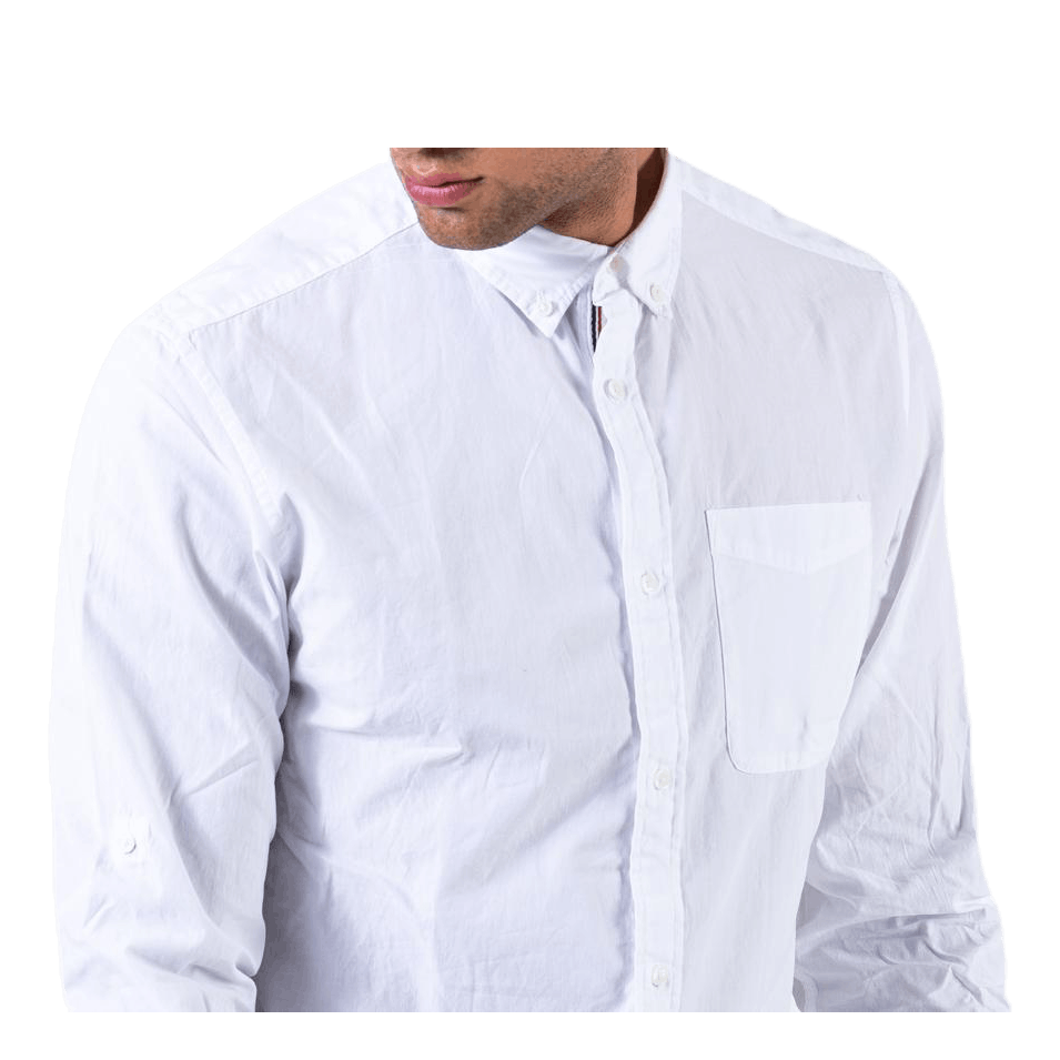 Lukas Poplin Shirt L/S White