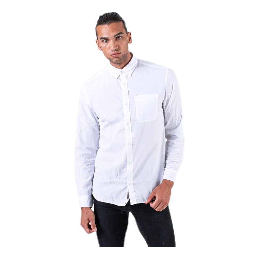 Lukas Poplin Shirt L/S White