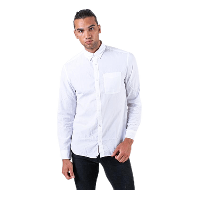 Lukas Poplin Shirt L/S White