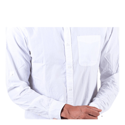 Lukas Poplin Shirt L/S White