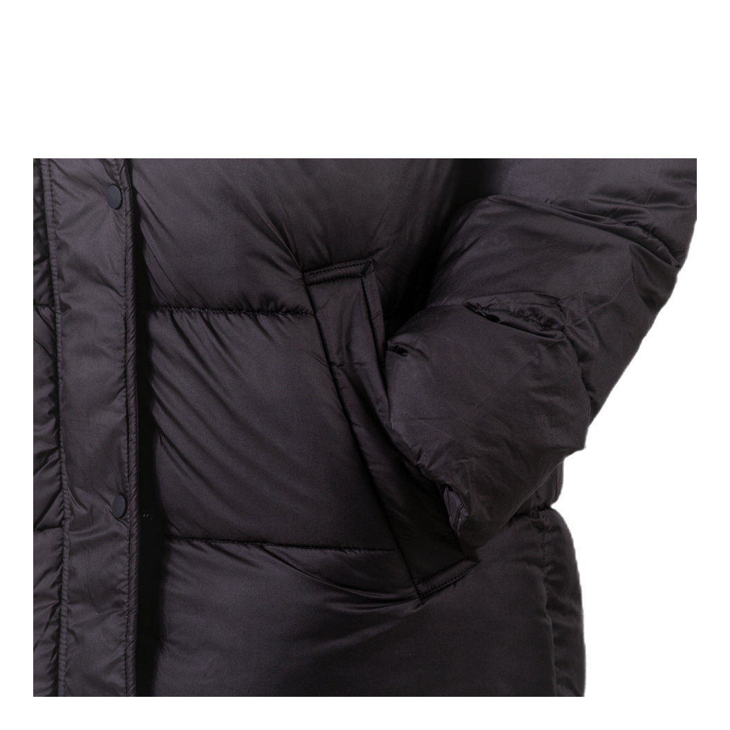 Cammie Long Quilted Coat Black