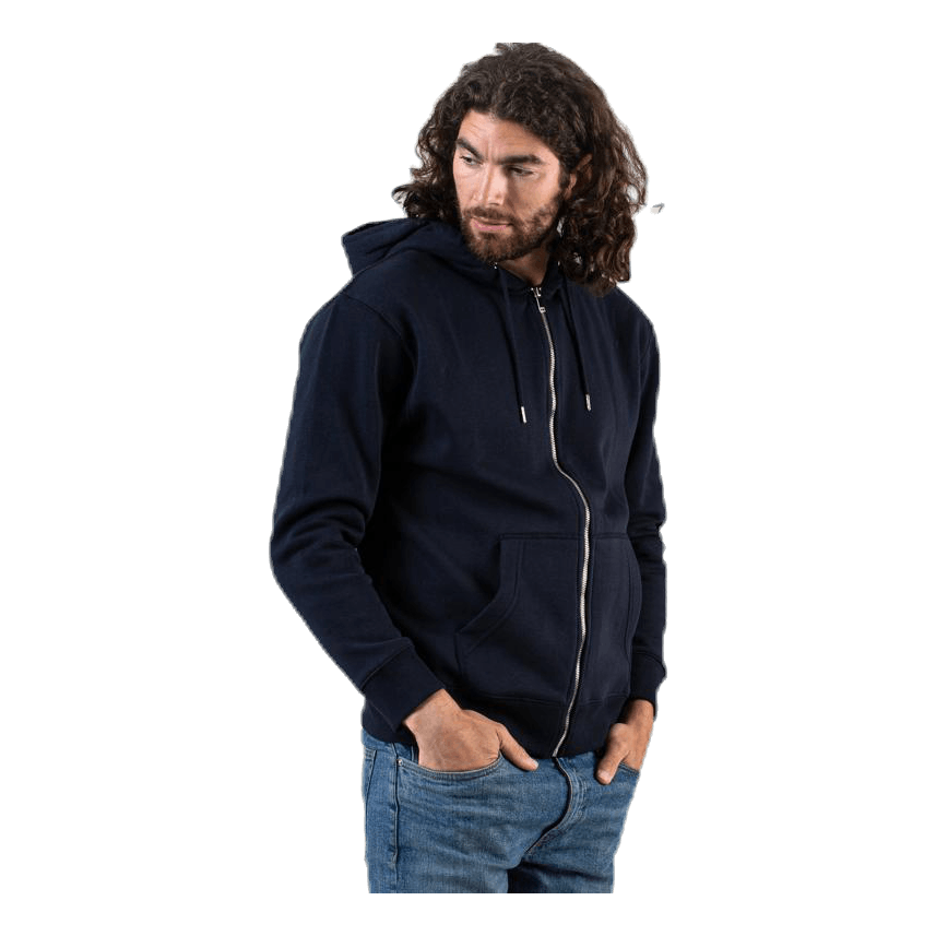 Soft Sweat Zip Hood Blue