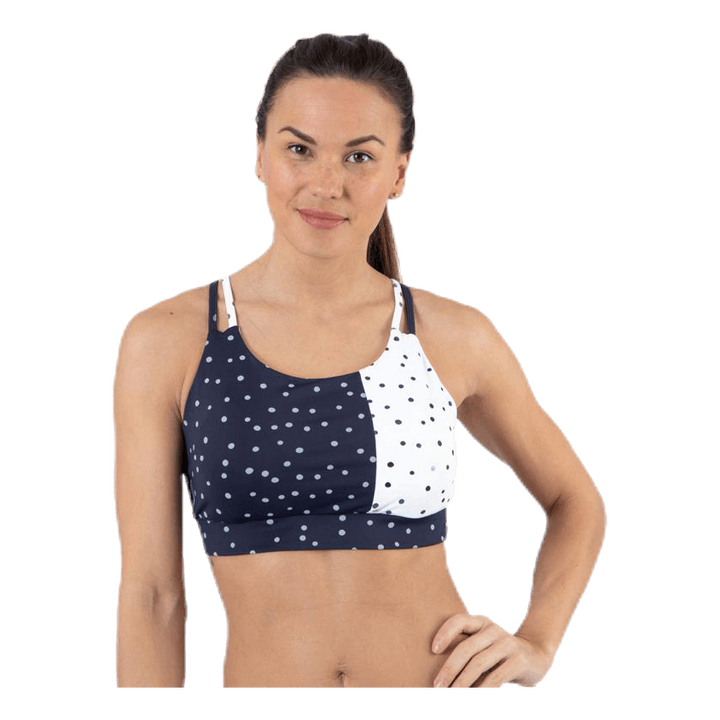 Francesca Aop Sports Bra Blue