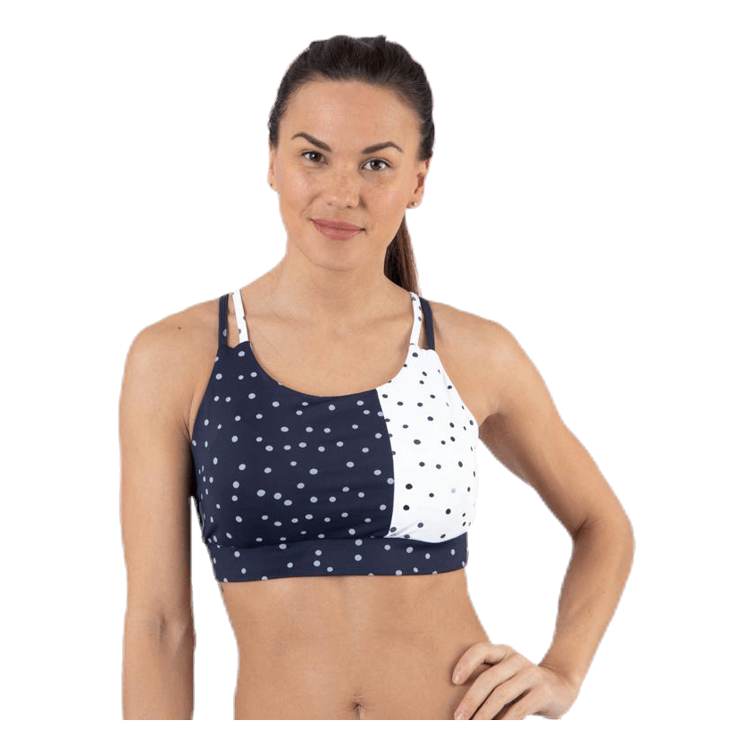 Francesca Aop Sports Bra Blue