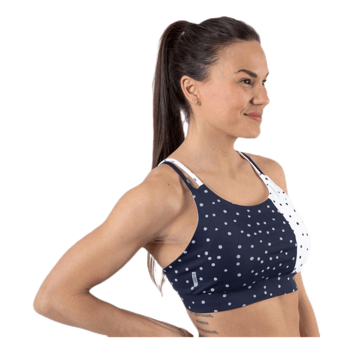 Francesca Aop Sports Bra Blue