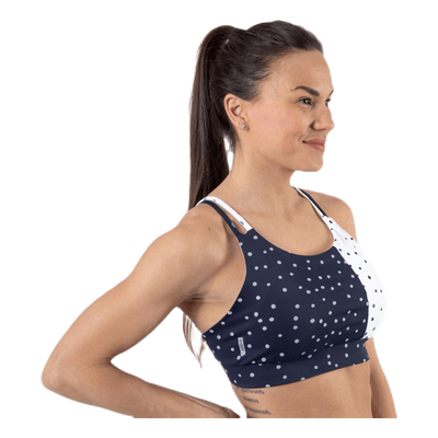 Francesca Aop Sports Bra Blue
