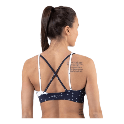 Francesca Aop Sports Bra Blue
