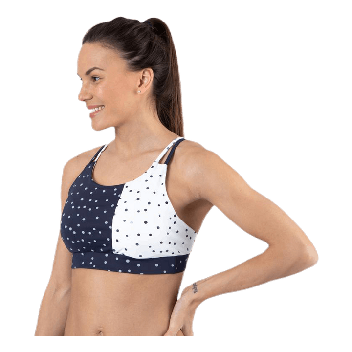Francesca Aop Sports Bra Blue