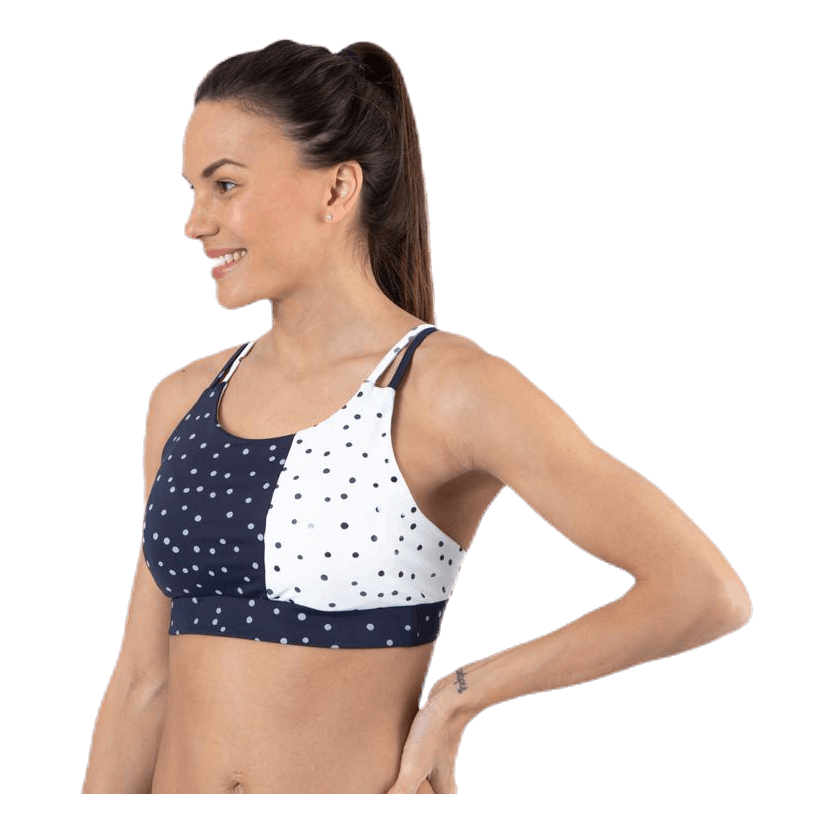 Francesca Aop Sports Bra Blue