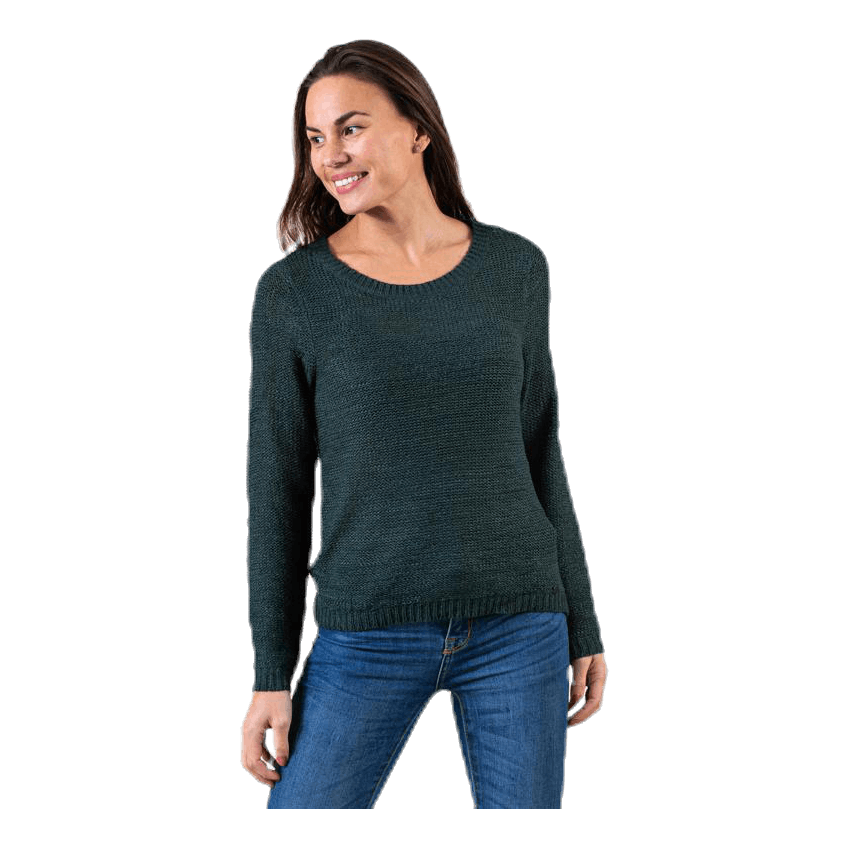 Geena Xo L/S Pullover Knt Green