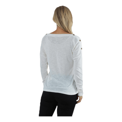 Nollie Ls O-Neck Top White