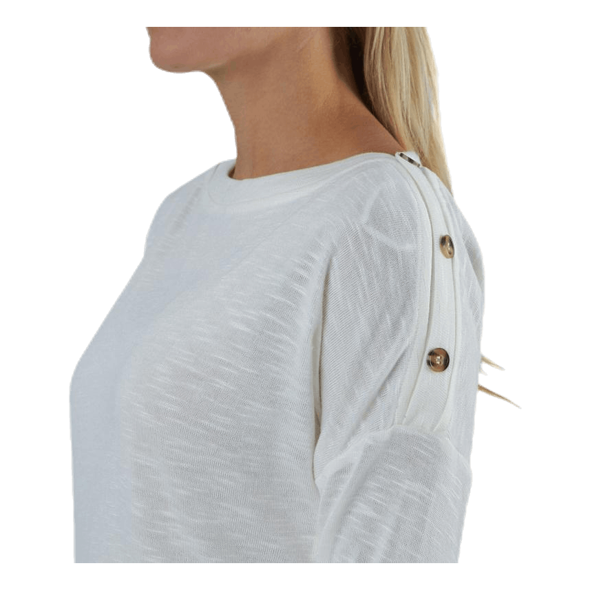 Nollie Ls O-Neck Top White