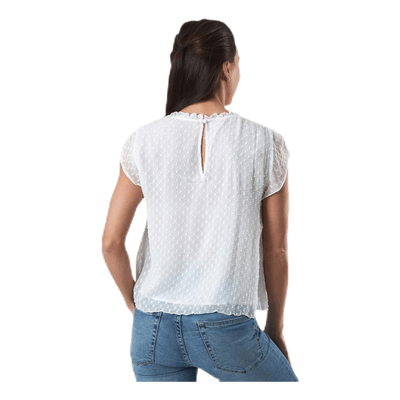 Flora Capsl Top Wvn White
