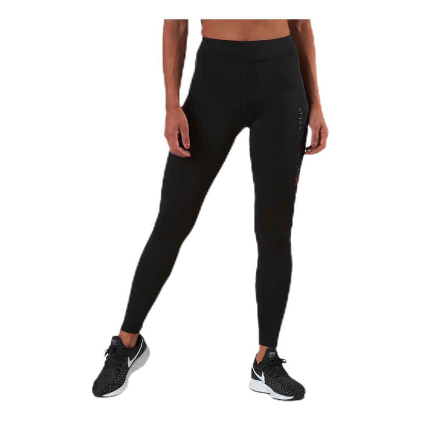 Performance Run Brushed Tights Black