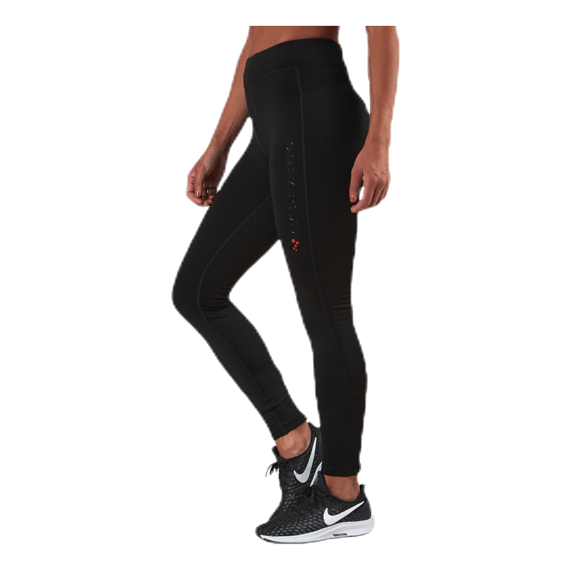 Performance Run Brushed Tights Black