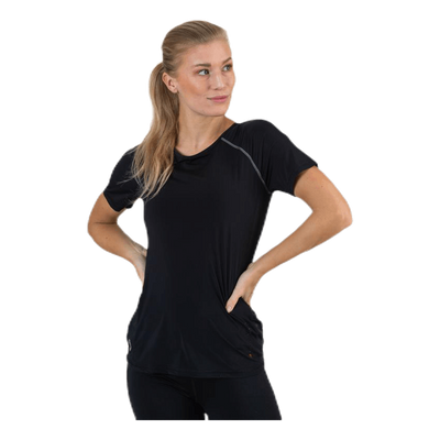 Performance Run  Ss Tee Black