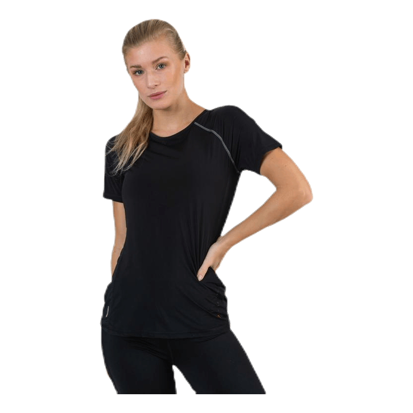 Performance Run  Ss Tee Black