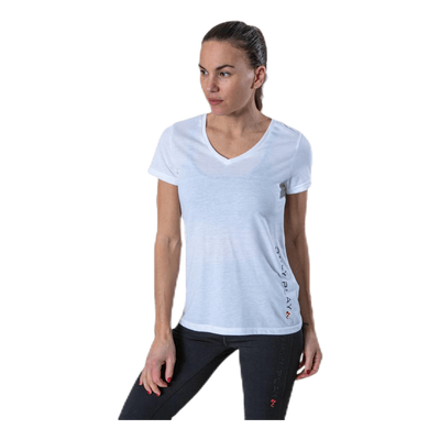 Performance Athl V-Neck Ss Tee White