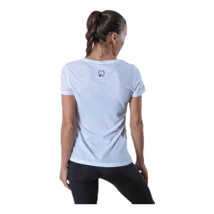Performance Athl V-Neck Ss Tee White