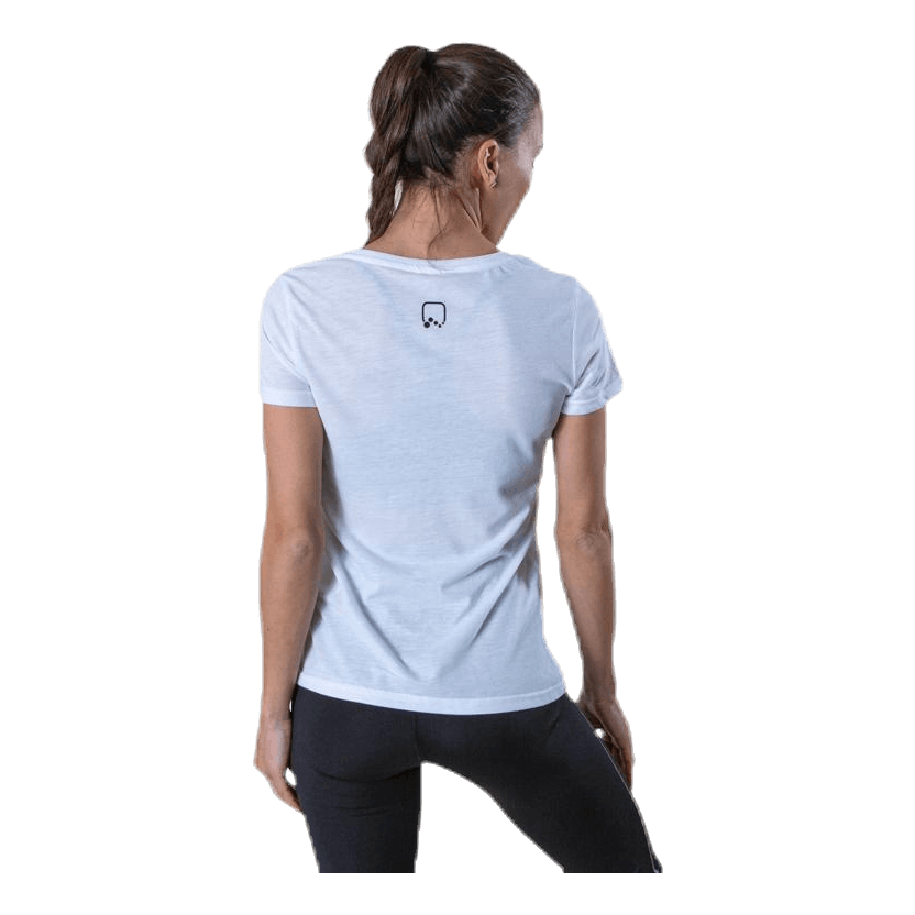 Performance Athl V-Neck Ss Tee White