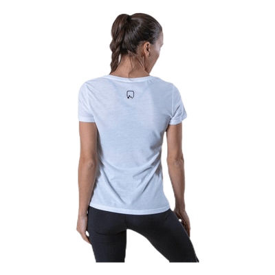 Performance Athl V-Neck Ss Tee White