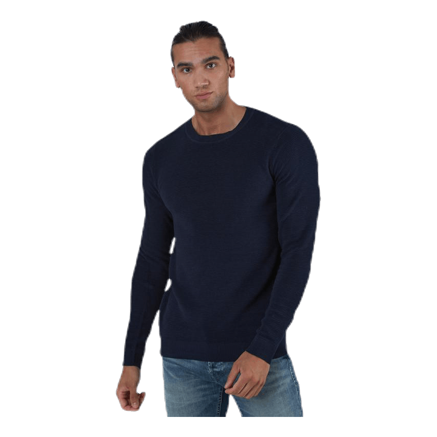 Liam Knit Crew Neck Blue