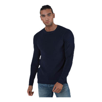 Liam Knit Crew Neck Blue