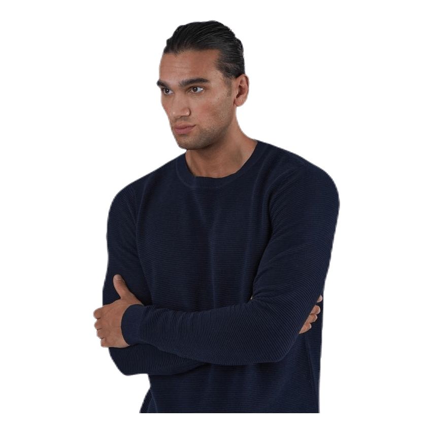 Liam Knit Crew Neck Blue