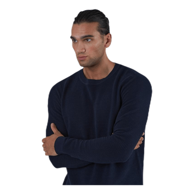 Liam Knit Crew Neck Blue
