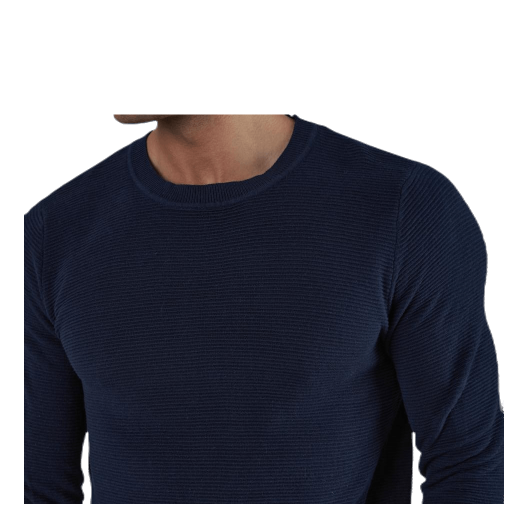 Liam Knit Crew Neck Blue