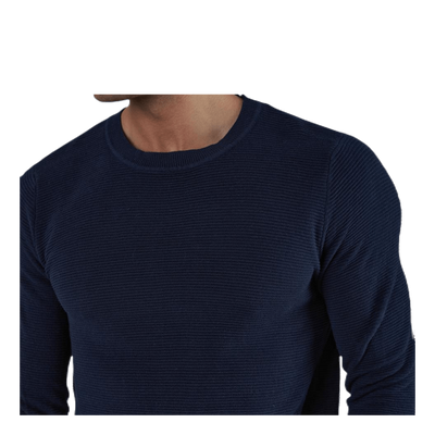 Liam Knit Crew Neck Blue