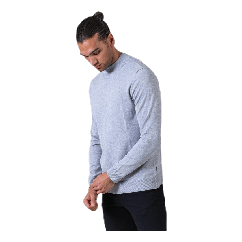 Fast Knit High Neck Grey