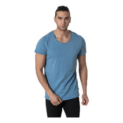 Bas Tee Ss U-Neck Blue