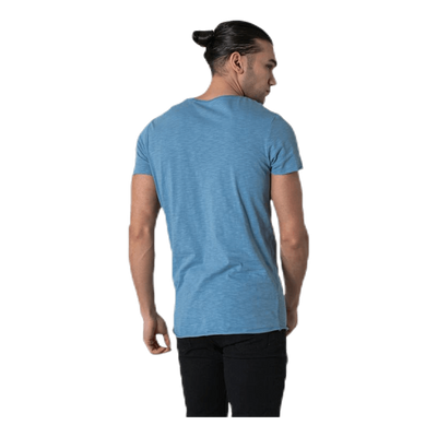 Bas Tee Ss U-Neck Blue