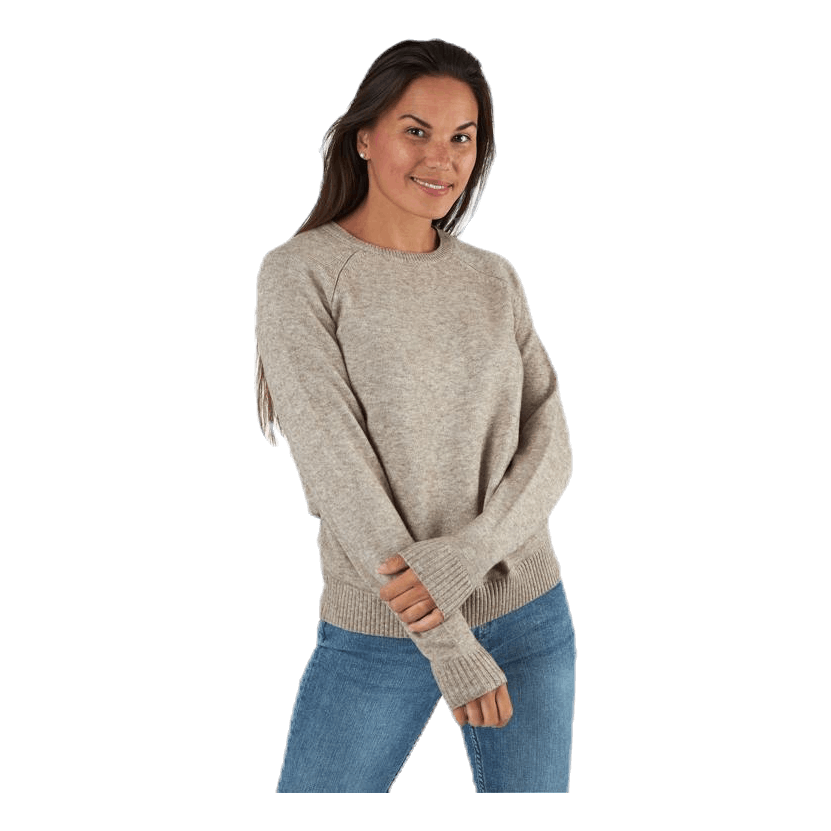 Lesly Kings L/S Pullover Knt Beige