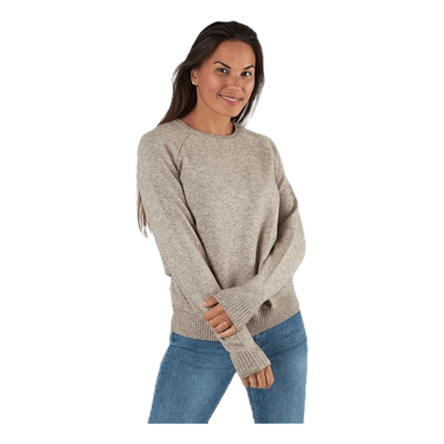 Lesly Kings L/S Pullover Knt Beige