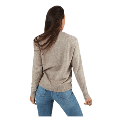 Lesly Kings L/S Pullover Knt Beige