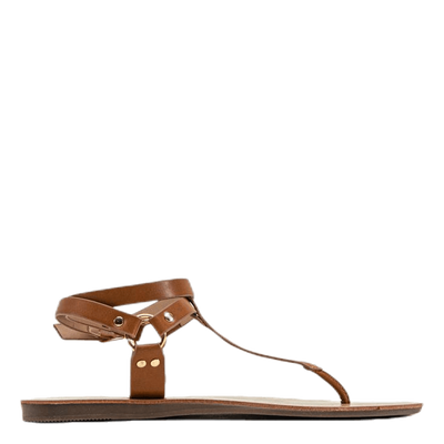 Maya Pu Ankle Wrap Sandal Brown