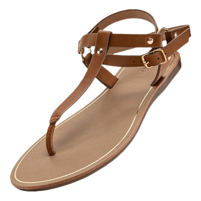 Maya Pu Ankle Wrap Sandal Brown