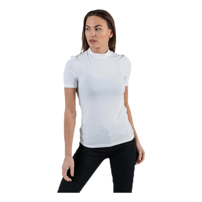 Kylie Ss T-Neck Top  White