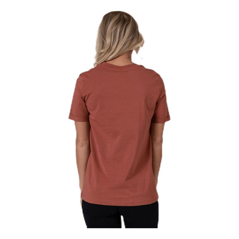 Ria Ss Fold Up Solid Tee Brown