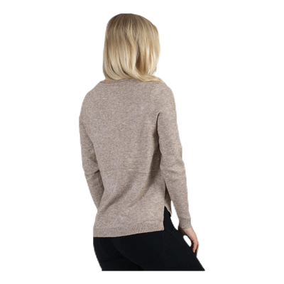 Lesly New V-Neck Pullover Knt Beige