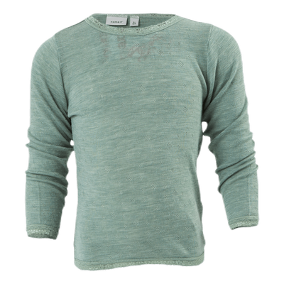 Wang Wool Needle Ls Top Green