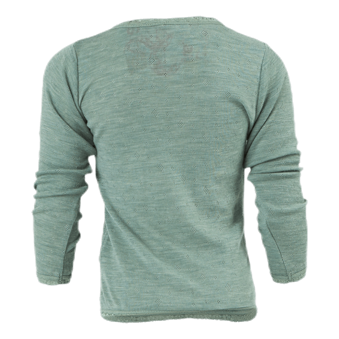 Wang Wool Needle Ls Top Green
