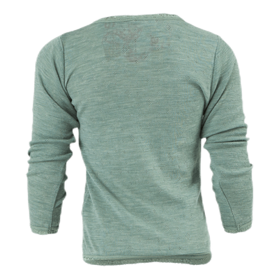 Wang Wool Needle Ls Top Green