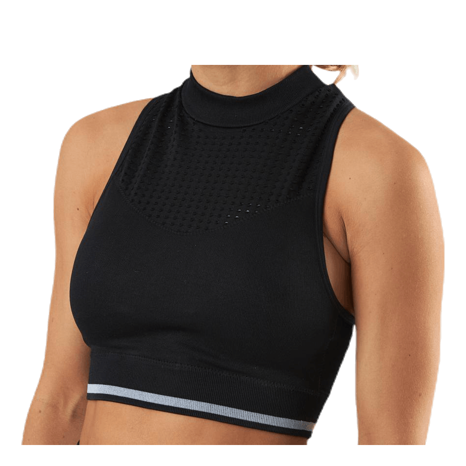 Aila Circular Sports Top Black